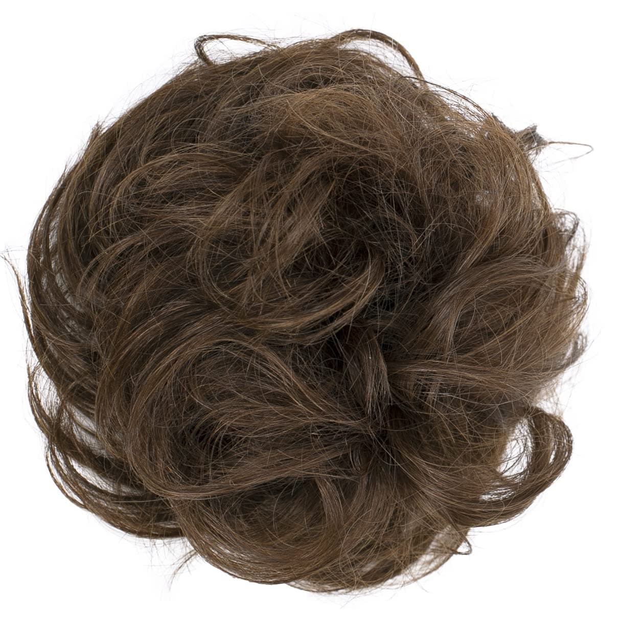 CAISHA by PRETTYSHOP 100% HUMAN HAIR Scrunchie Hair Piece Updo Braid Hair Scrunchy Messy Bun Brown H312d