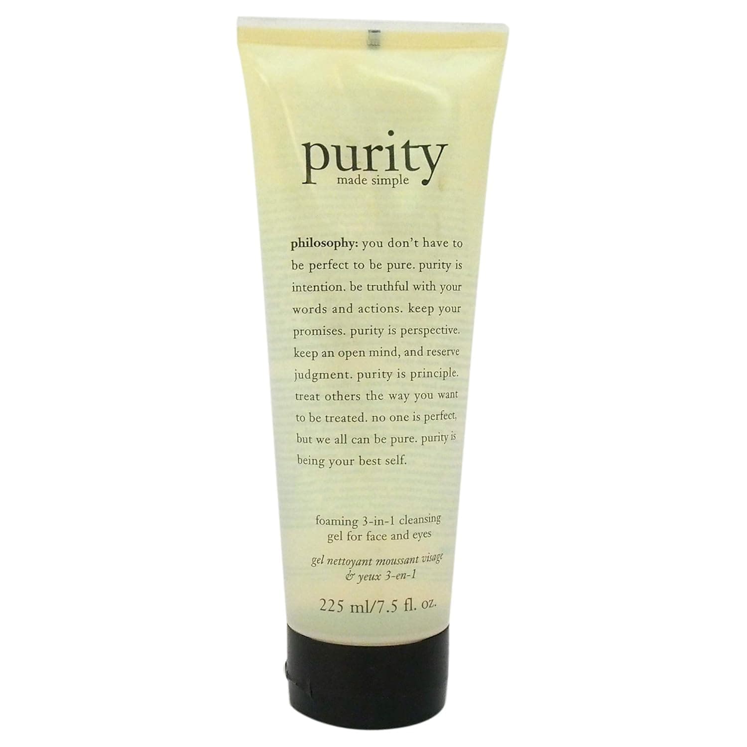 Philosophy Purity Made Simple Foaming 3-In-1 Cleansing Gel for Unisex, 7.5 Fl Oz