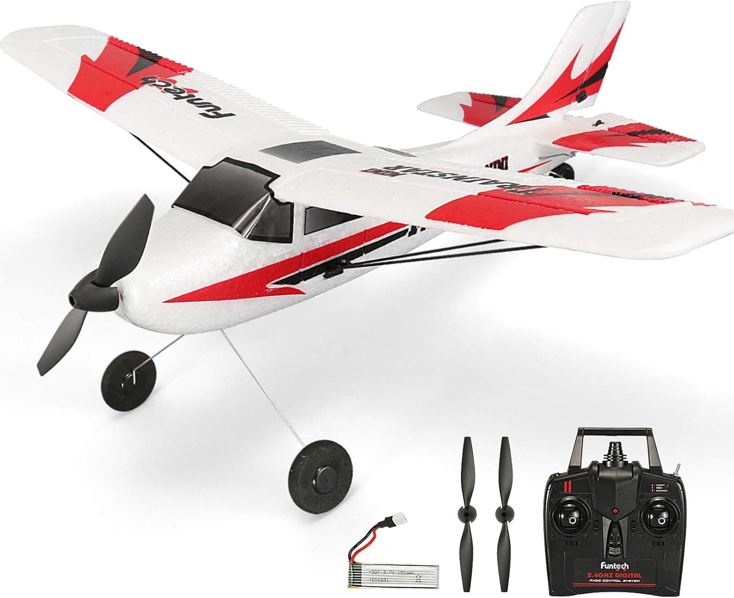 RC Plane Remote Control Airplane 3 Channel with 2.4Ghz Radio Control 6 Axis Gyro, Durable EPP Foam, Easy & Ready to Fly for Beginners,Great Little Plane for Kids and Adults