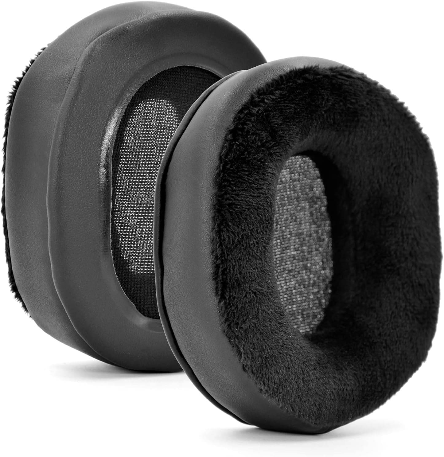 M50x Thicker Upgrade Quality Earpads - defean Replacement Ear Cushion Velour and Protein Pu Earpads Compatible with ATH-M50x M50 M40 M40FS / Arctis 7 / Arctis 5 / Arctis Pro/MDR-7506 V6 Headphone
