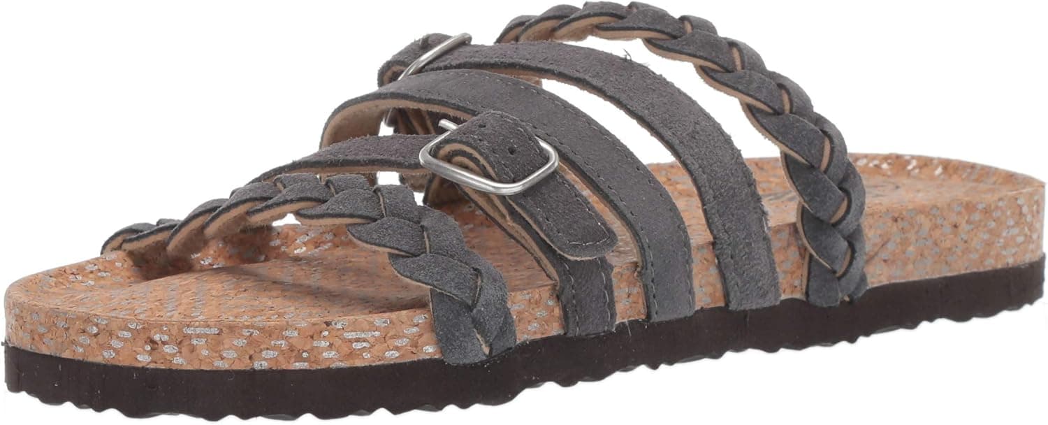 MUK LUKS Women's Terri Terra Turf-Black Sandal