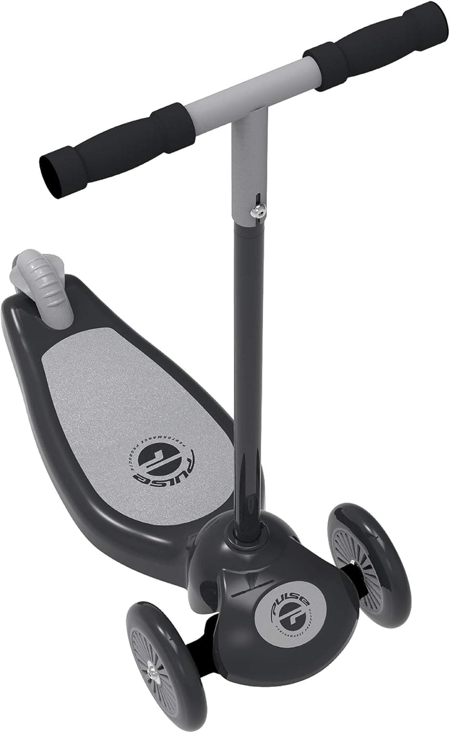 Pulse Performance Products 3 Wheel Lean to Steer Scooter Black/Grey
