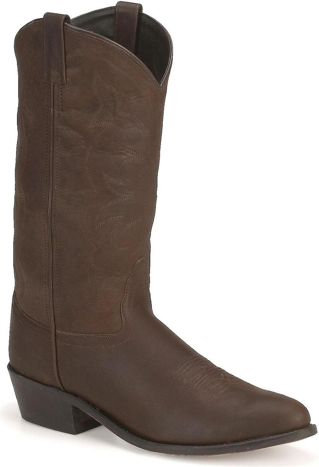 Old West Men's Western Boot in Distressed Leather Medium Toe Distressed 10.5 EE US