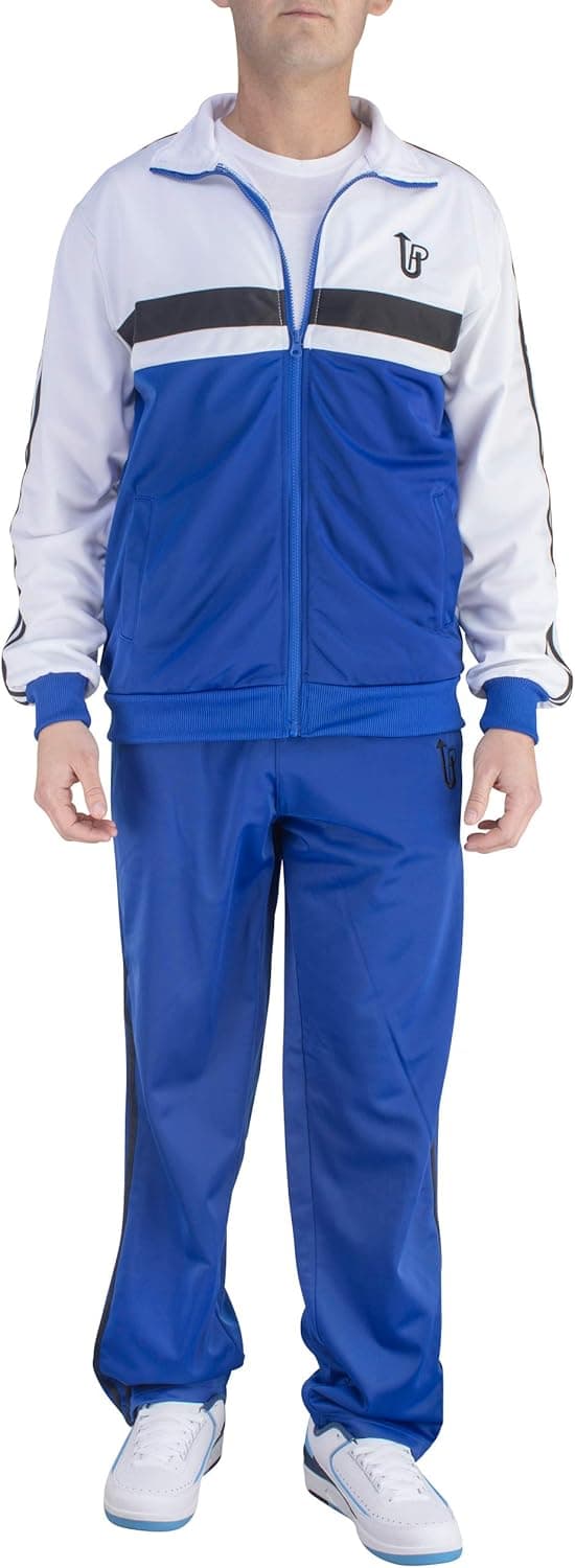 Vertical Sport Men's 2 Piece Jacket & Pants Slim Fit Jogging Track Suit
