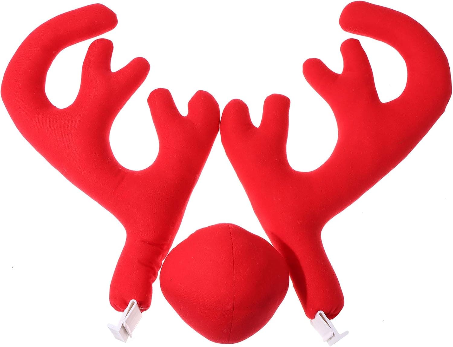 37YIMU Christmas Car Decorations Reindeer Kit, Christmas Reindeer Automotive Decoration Antlers, Nose Costume Reindeer Xmas Car Character Kit Auto Party Accessories