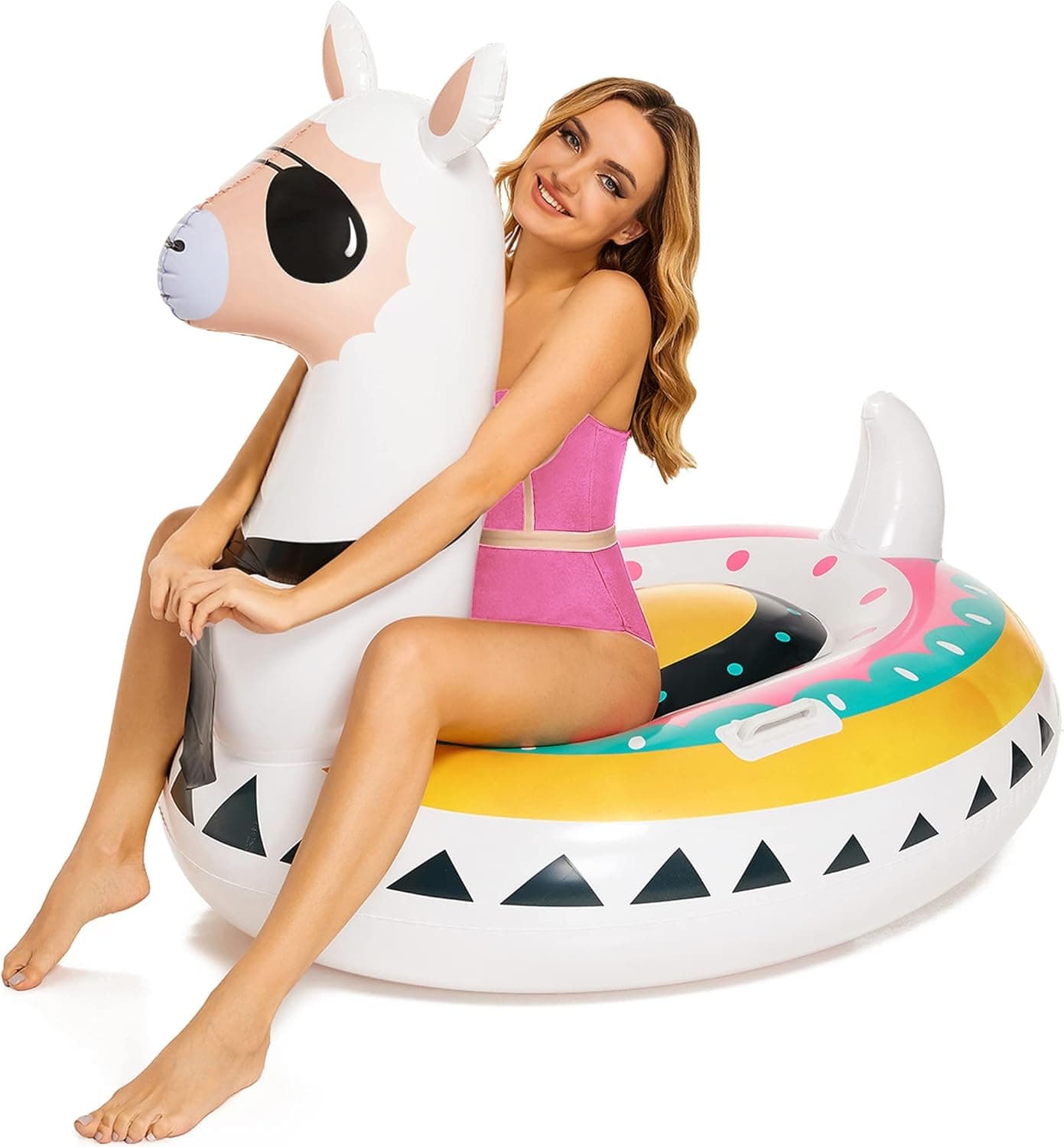Triumpeek Inflatable Fiesta Pool Float, Novelty Fun Water Inflatable Ride-On for Summer Swimming Pool Party Decoration Toys for Adults