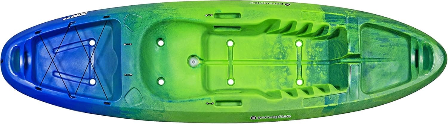 Perception Zip 9.5 | Sit on Top Kayak for All-Around Fun | Stable and Fast | Rear Storage with Tie Downs | 9' 6"