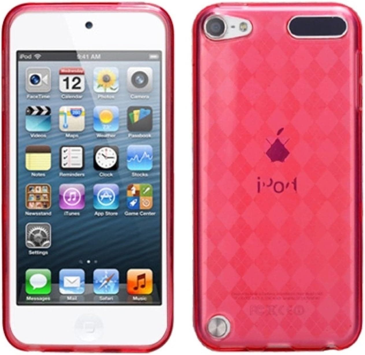 MYBAT Unique Protective Case for iPod touch 5 (T-Red Argyle Pane)