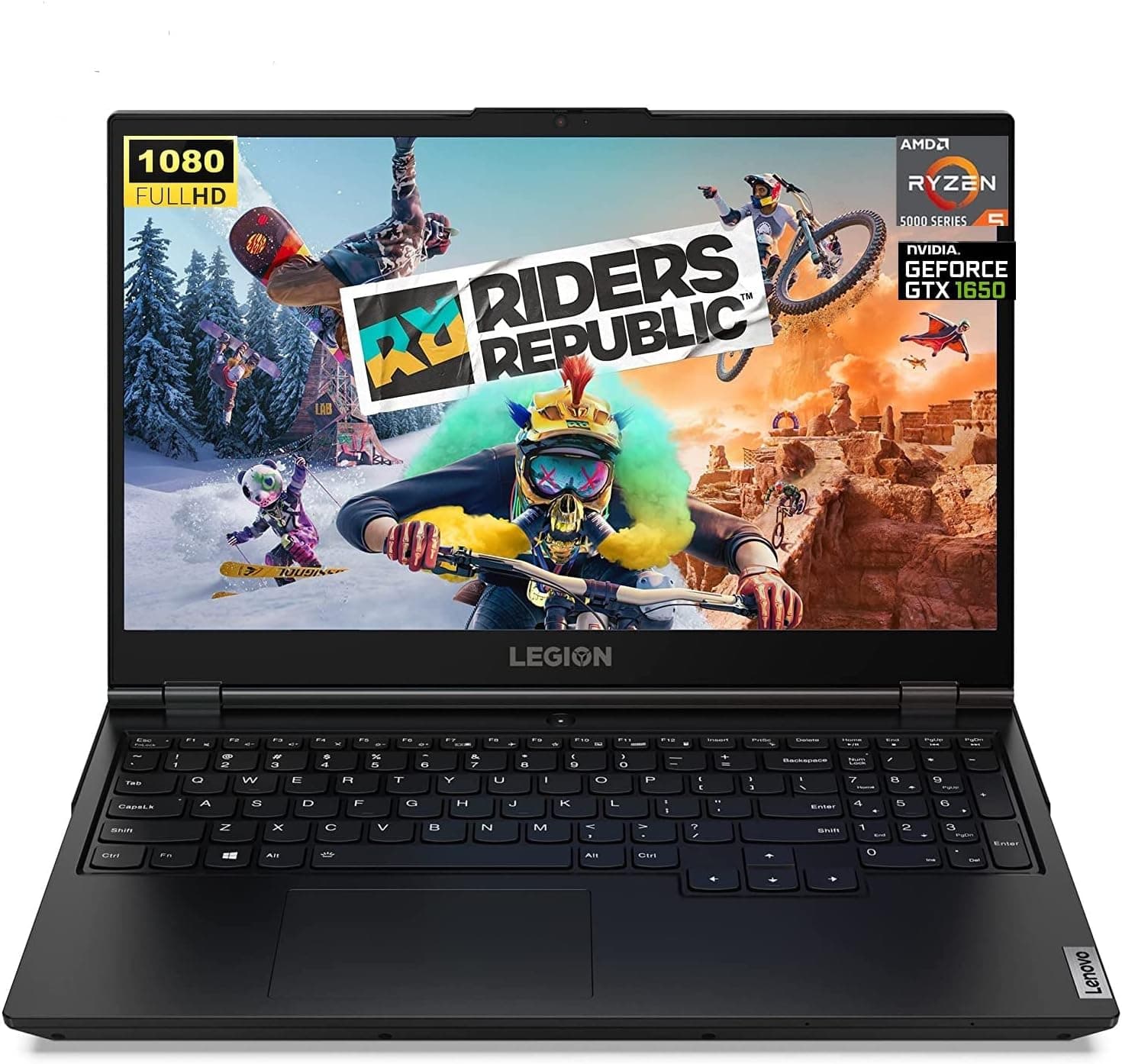 Lenovo Legion 5 Gaming Laptop, 17.3” FHD (1920 x 1080) Display, AMD Ryzen 5 5600H Processor, 8GB RAM, 256GB SSD, NVIDIA GeForce GTX 1650, Backlit Keyboard, Windows 11 Home