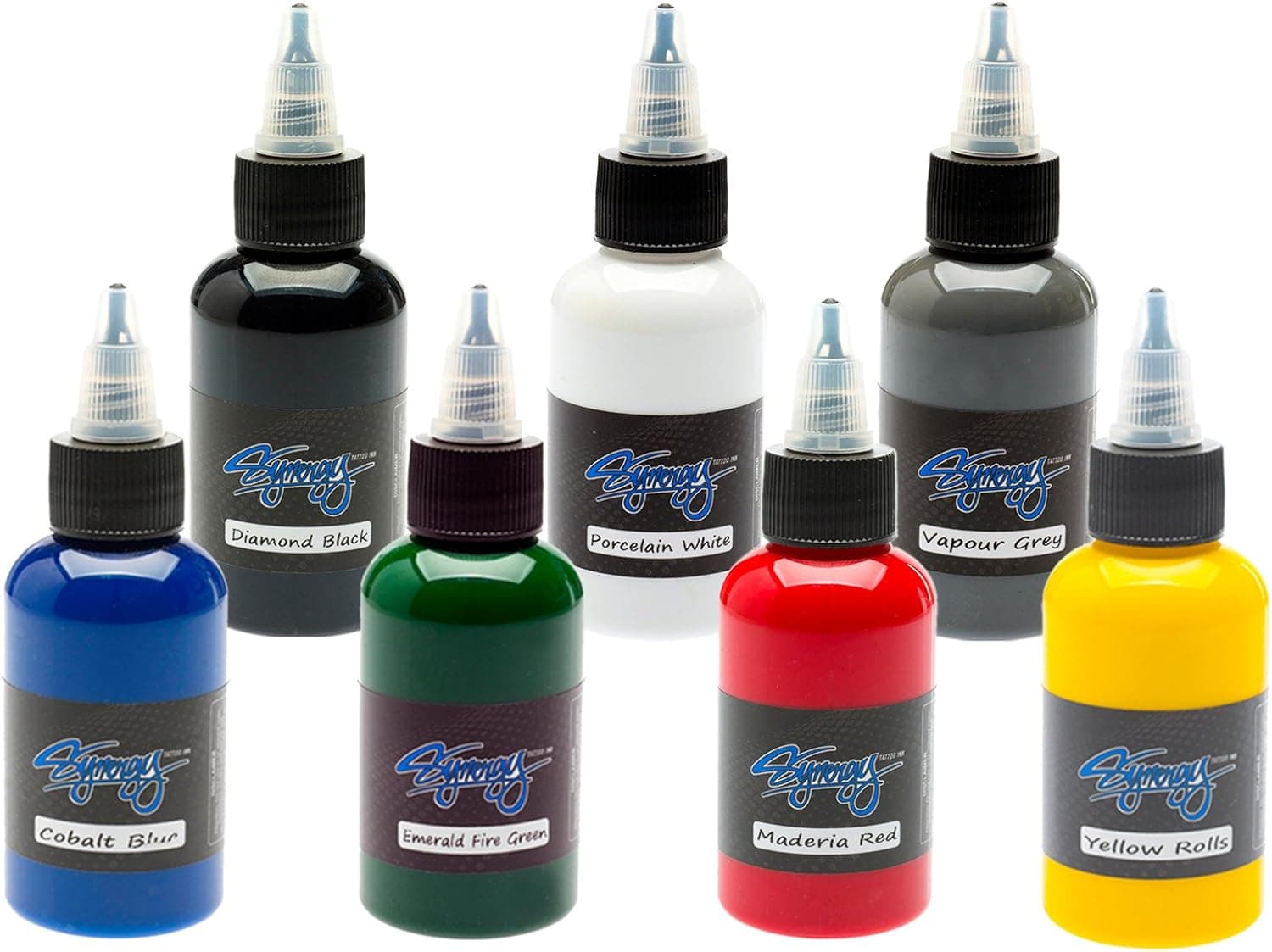 Synergy Ink Tattoo Ink - 7 Color Set - 1/2 oz