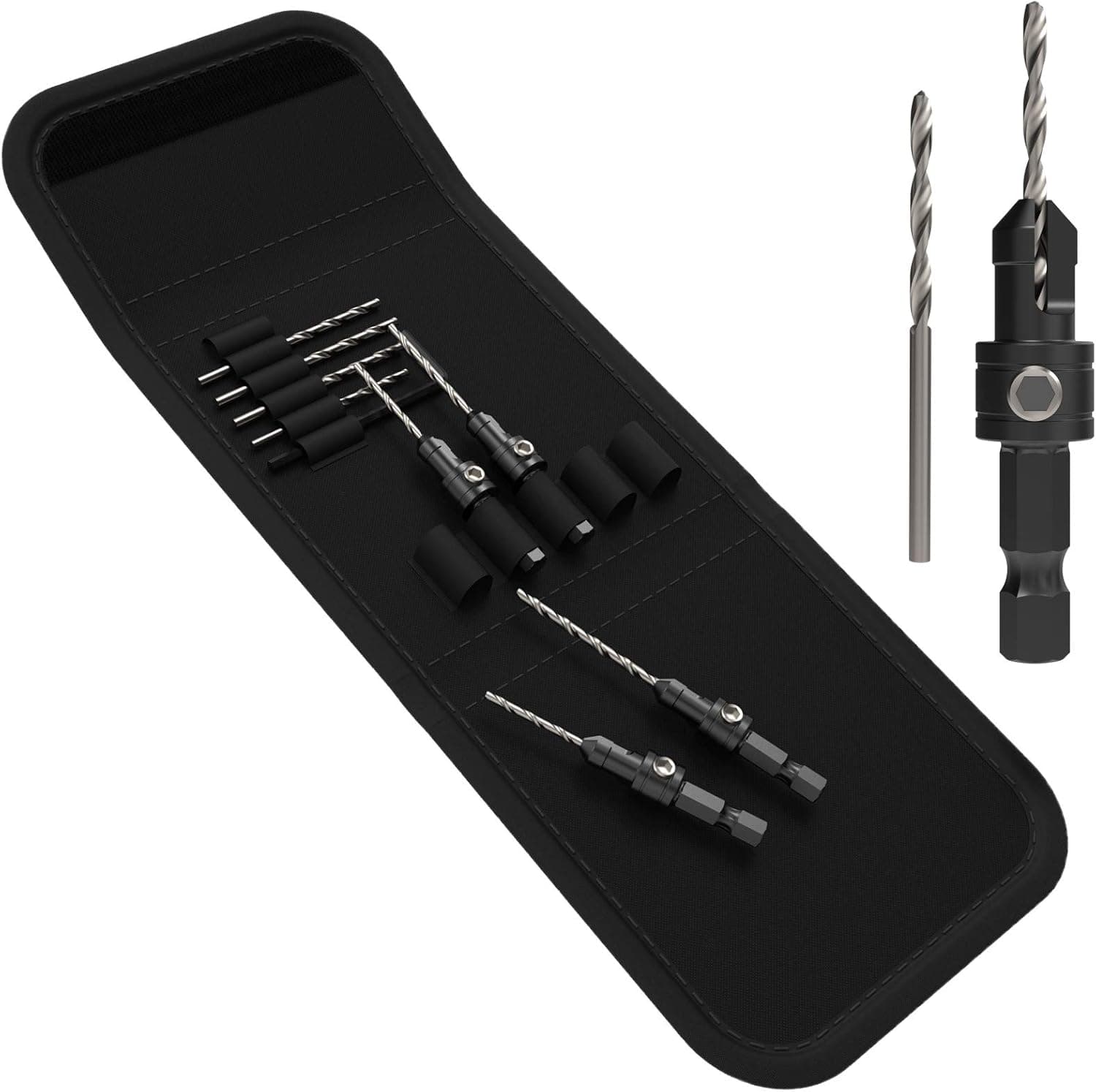 11 x SabreCut Zippy SCRKZ1 Countersink Set with Adjustable Pilot Impact Drill Bits