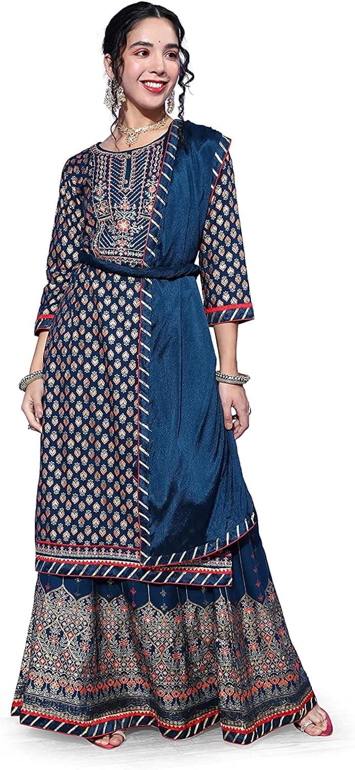 Jevious Kurti Set For Women With Skirt Indian Designer Party Wear Kurta For Women Dresses Top Tunic