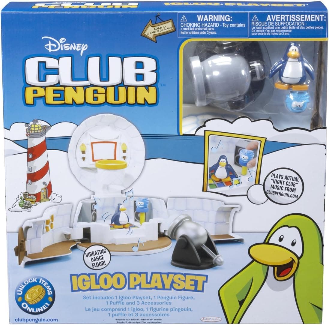 Club Penguin Igloo Playset/Carrying Case