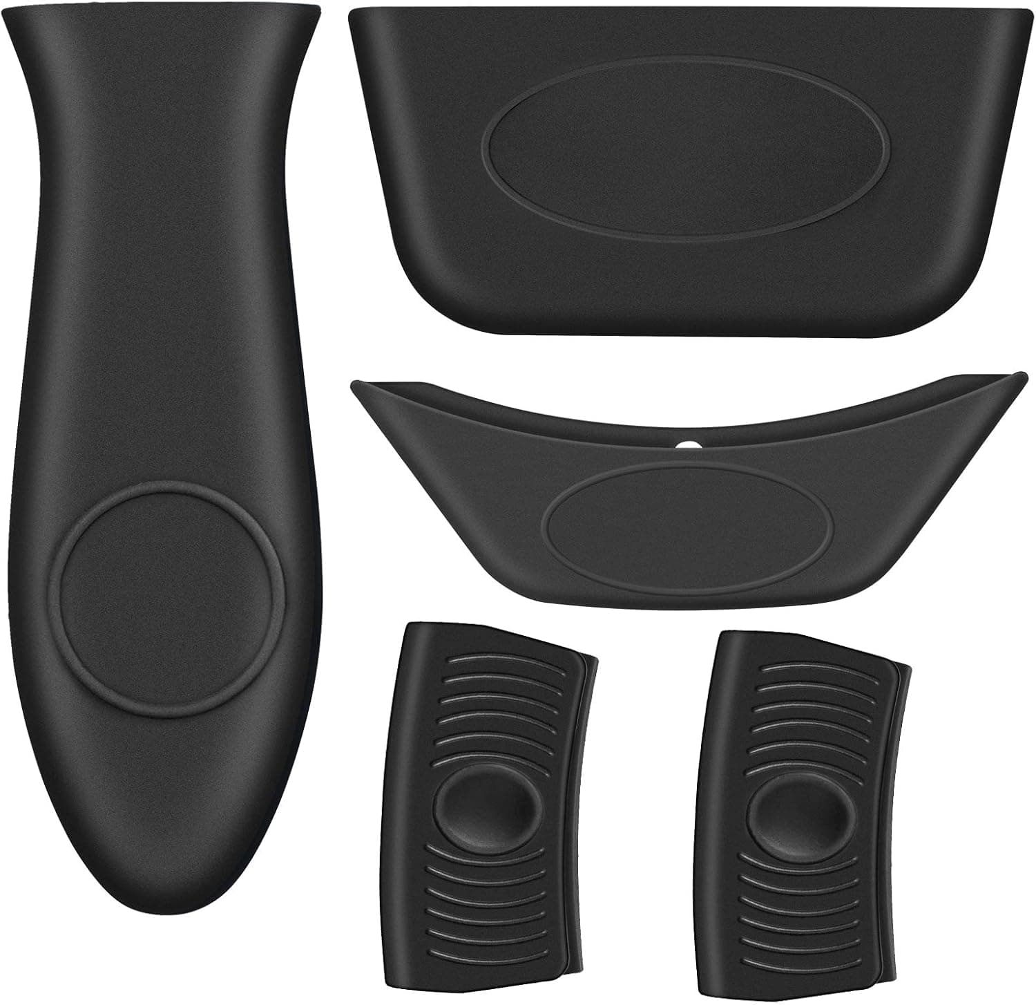 Silicone Hot Handle Holder, Sleeve Grip Pot Handle Covers for Frying Pans/Griddles/Metal Cookware, Hot Resistant & Non-Slip Potholders for Cast Iron Skillets, 5 Packs