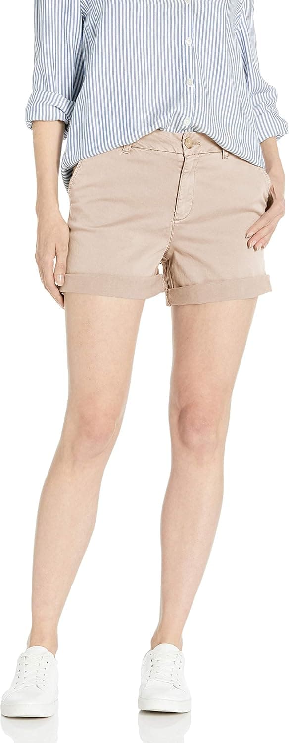 Goodthreads Women's High-Rise Chino Girlfriend Short