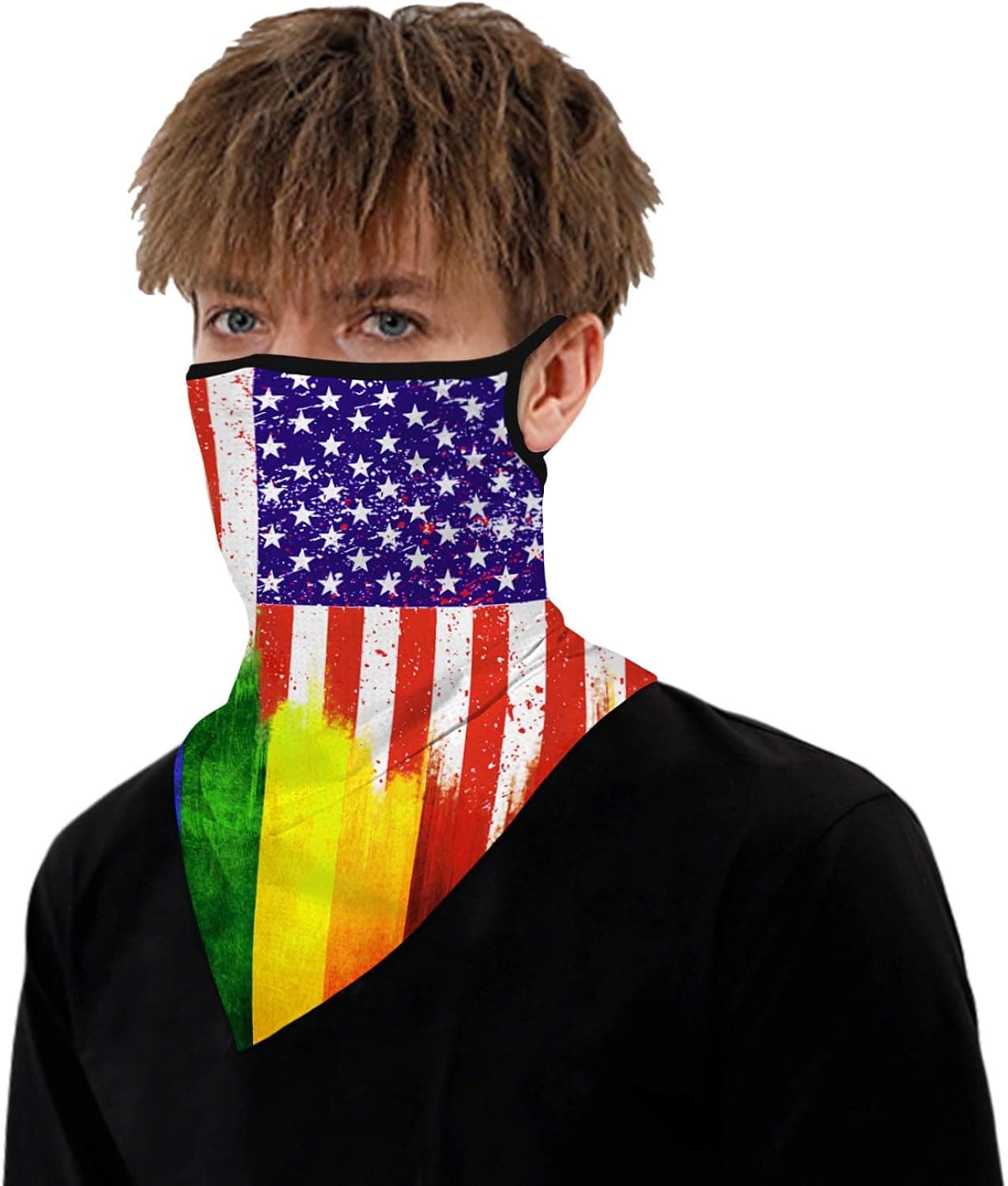 SIYUAN Neck Gaiter Balaclavas Bandana Headwear Face Cover Scarf Gifts for Men Women