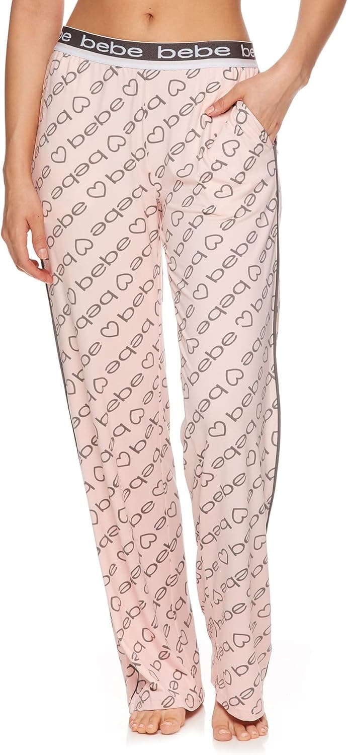 bebe Womens Pajama Pants - Womens Lounge Pants and PJ Pants - Pajama Pants for Women