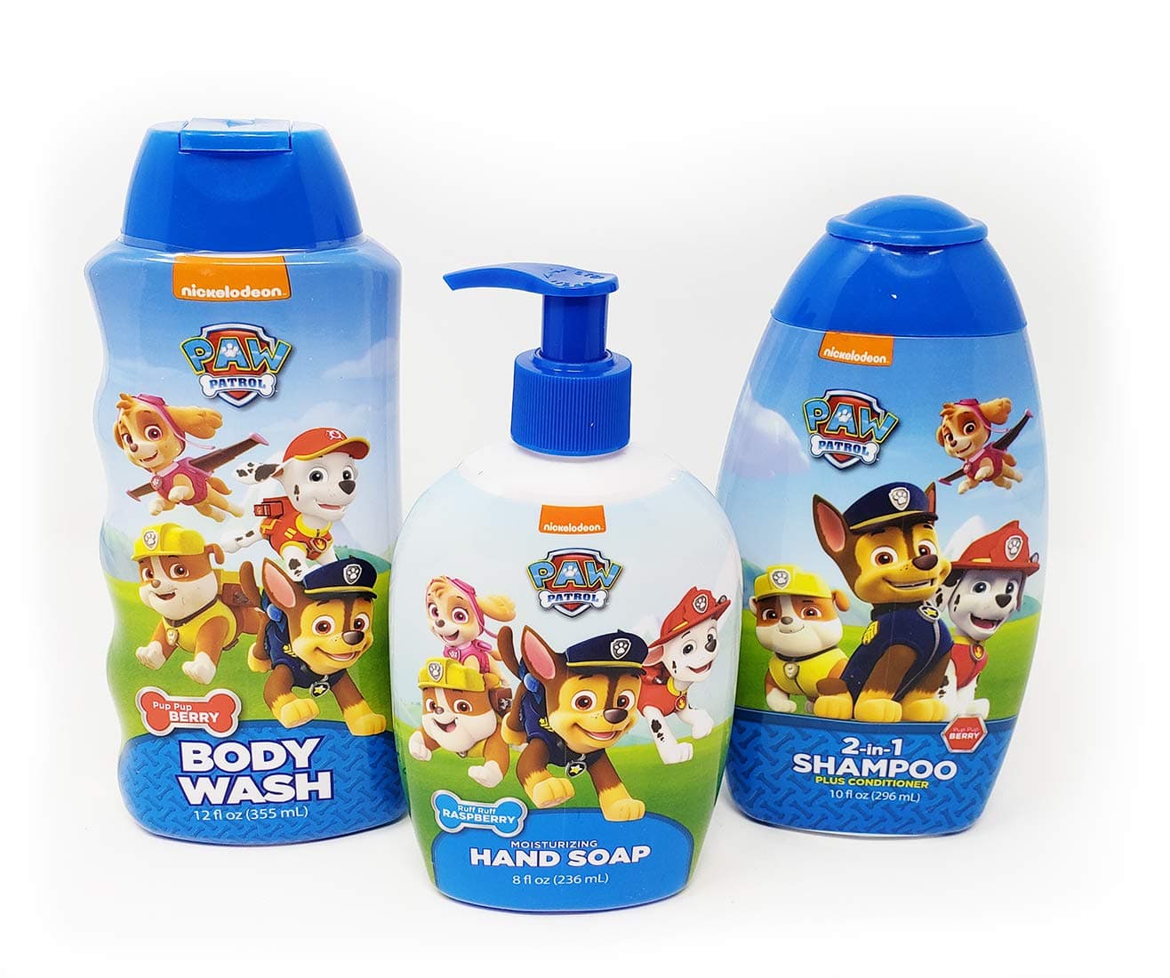 Paw Patrol BATH SET Shampoo and Conditioner 2-in-1-10oz + Body Wash - 12oz + Hand Soap - 8oz