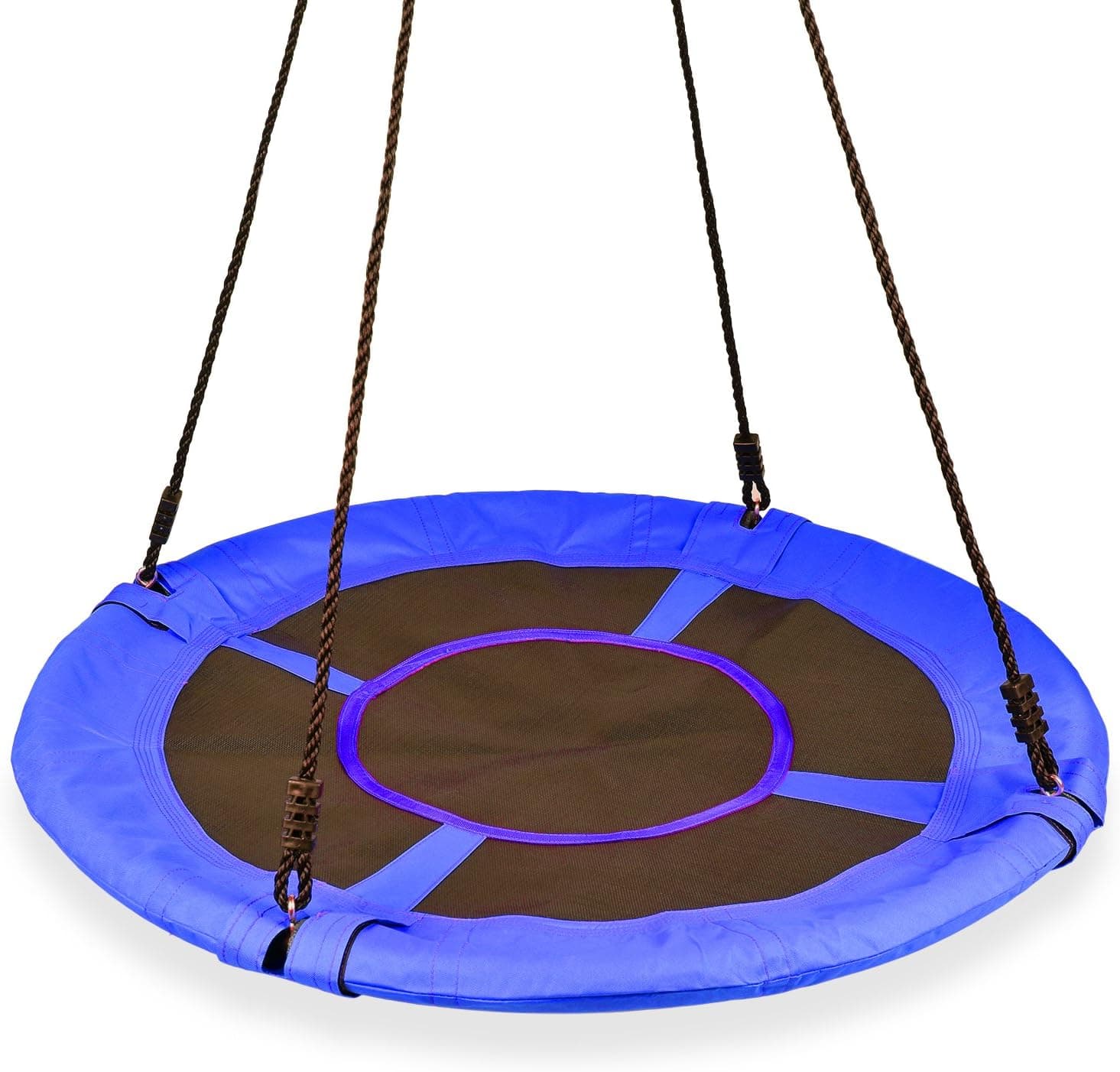KINDEN Giant 1M/40 Saucer Spinner Swing Round - Tree Swing, Flying Swing with Friends, Family Swing, Detachable Swing, Easy Installation,330lbs Capacity,Blue(Colors May Vary)
