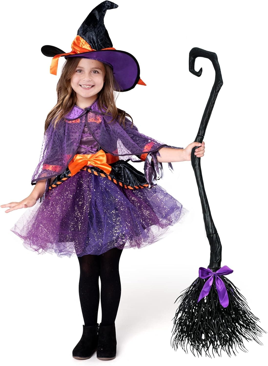 Spooktacular Creations Child Girl Orange Purple Witch costume (Toddler (3-4yr))