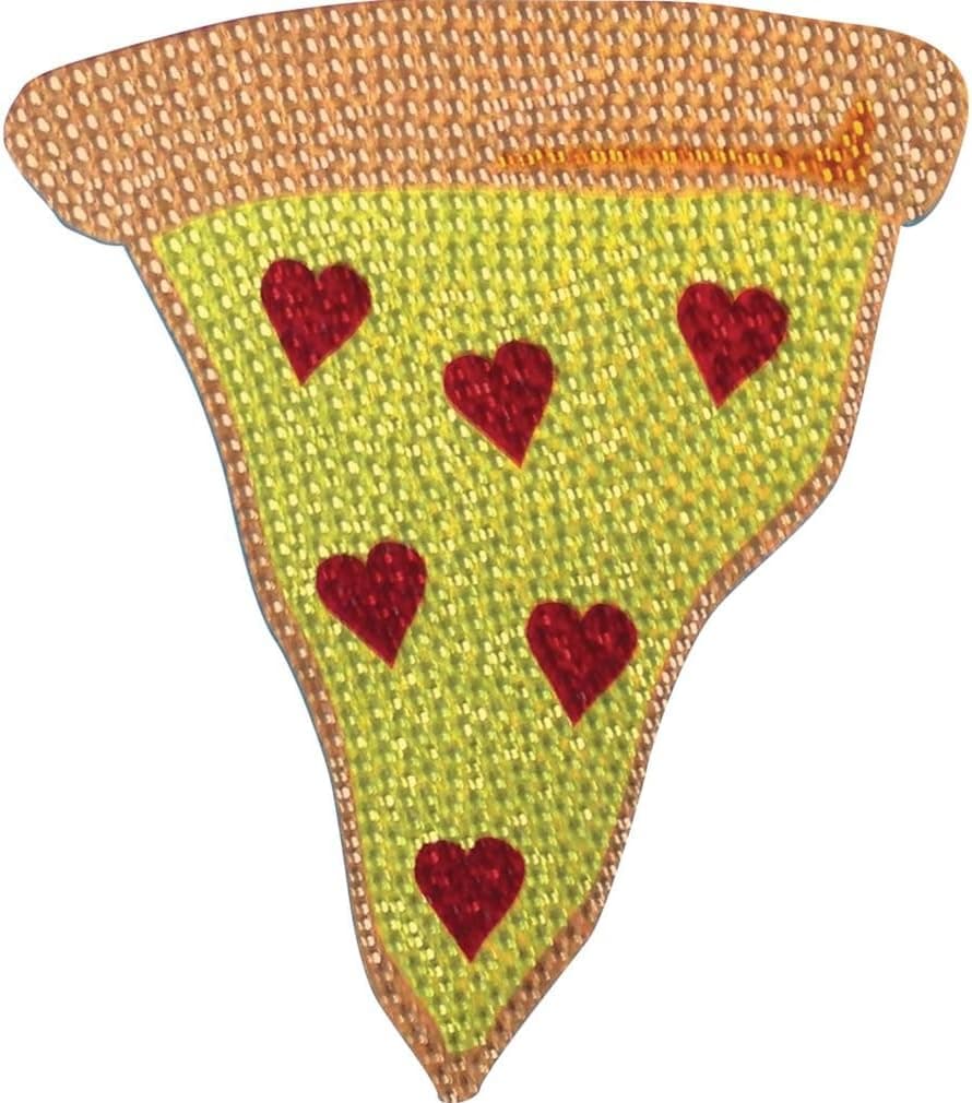 iscream Sparkly Rhinestone Snack Shack Pizza Slice 6" Vinyl Cling Decal