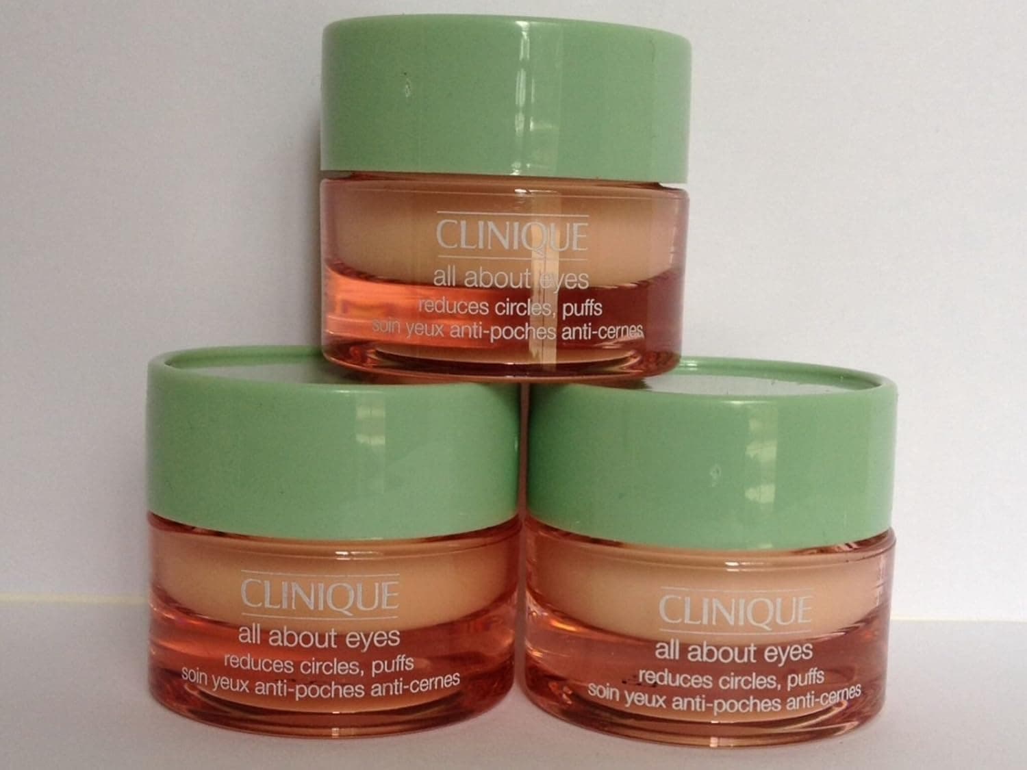 3 X 7ml Clinique All About Eyes Eye Cream Reduces Circle Puffs (21ml/0.63oz Total)