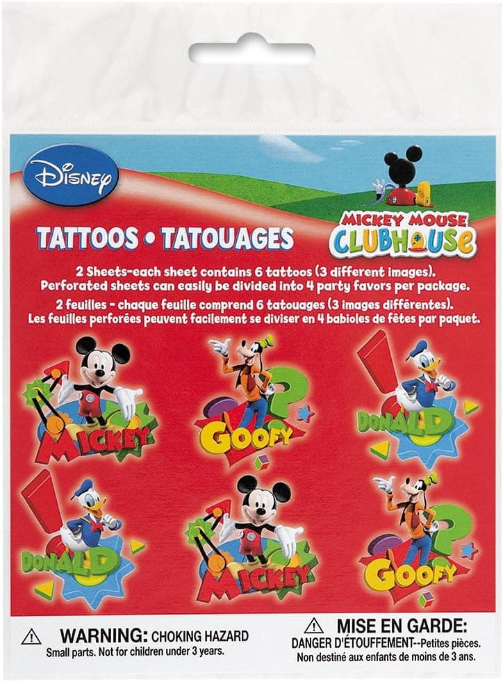 Mickey Mouse Tattoos, 12ct