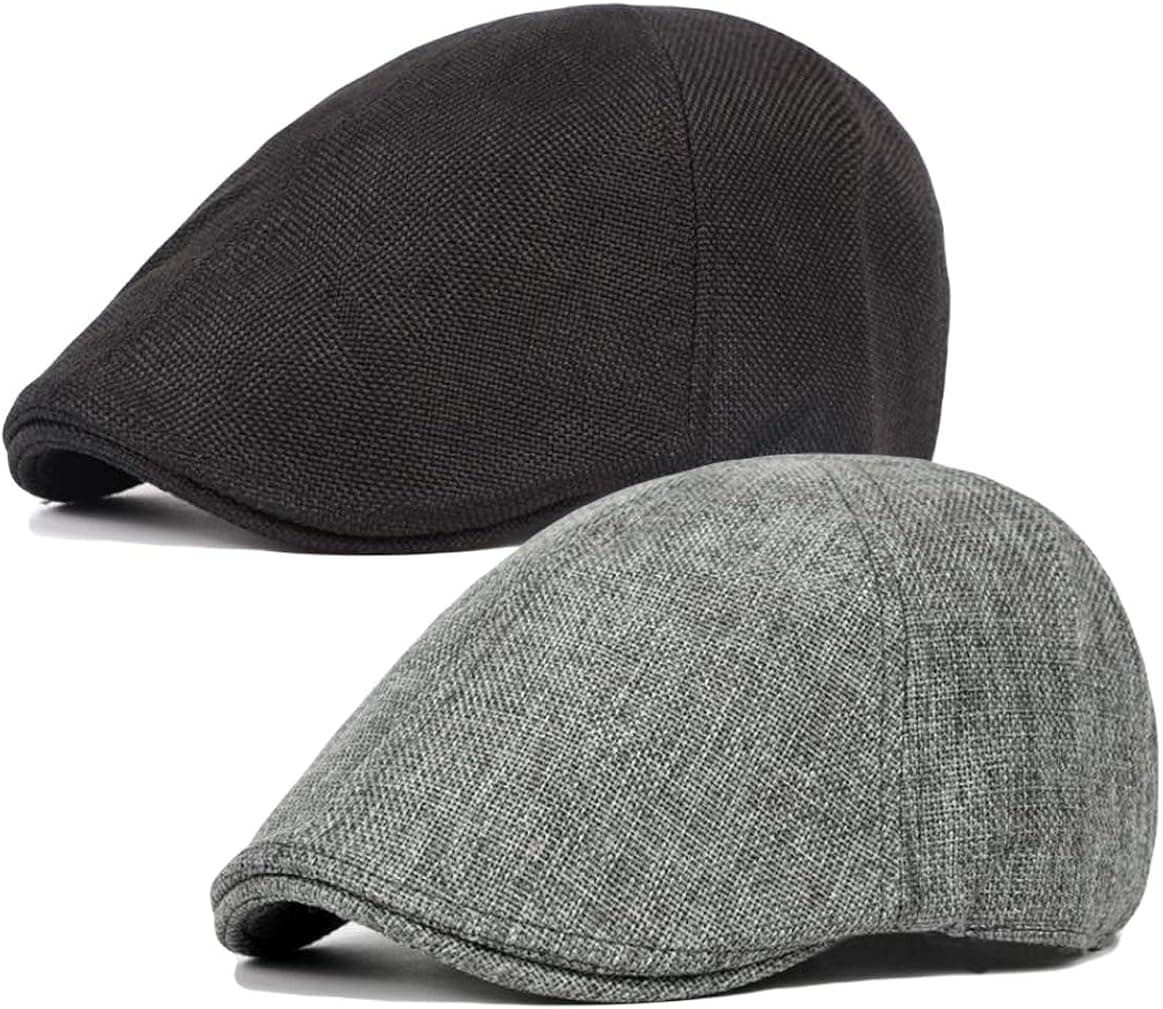 Qunson Men's Duckbill Ivy Newsboy Cap Scally Hat