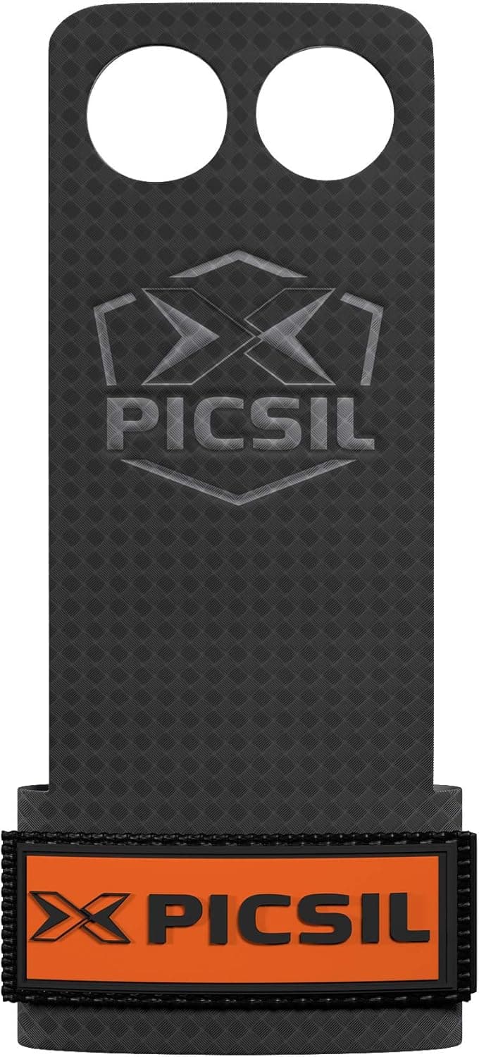 PICSIL RX Grips - Carbon Hand Grips for Cross Training, Gymnastics, and Weightlifting - Unisex Design for Protection Against Blisters and Improved Mobility During Workouts and WODs