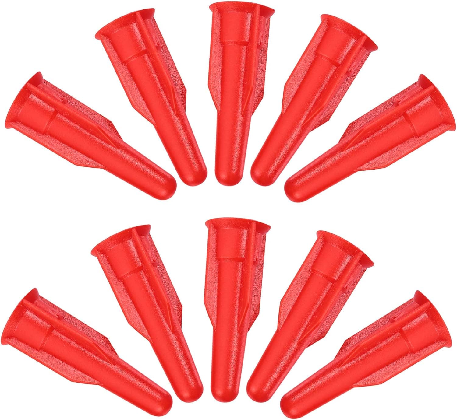 DOITOOL 20pcs Plastic Caulk Nozzles Caulking Nozzle Tip Replacement Silicone Tube Nozzle Squeeze Bottles Nozzle Cap for Diy Liquid Container