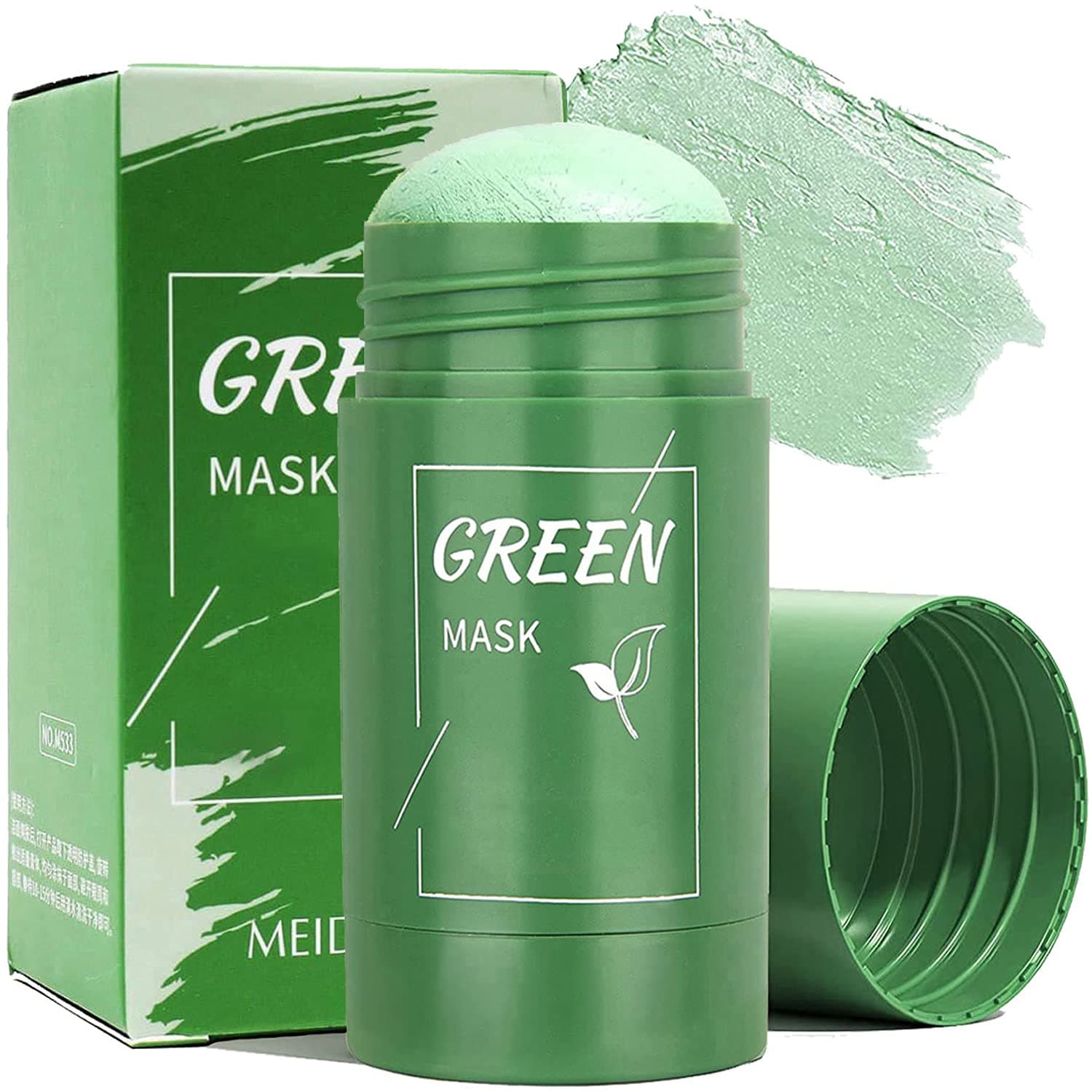 Green Tea Mask Stick Blackhead Remover, Tea Extract, Face Moisturizes Deep Clean Pore, Improves Skin, For All Skin Types Men And Women Facial Care
