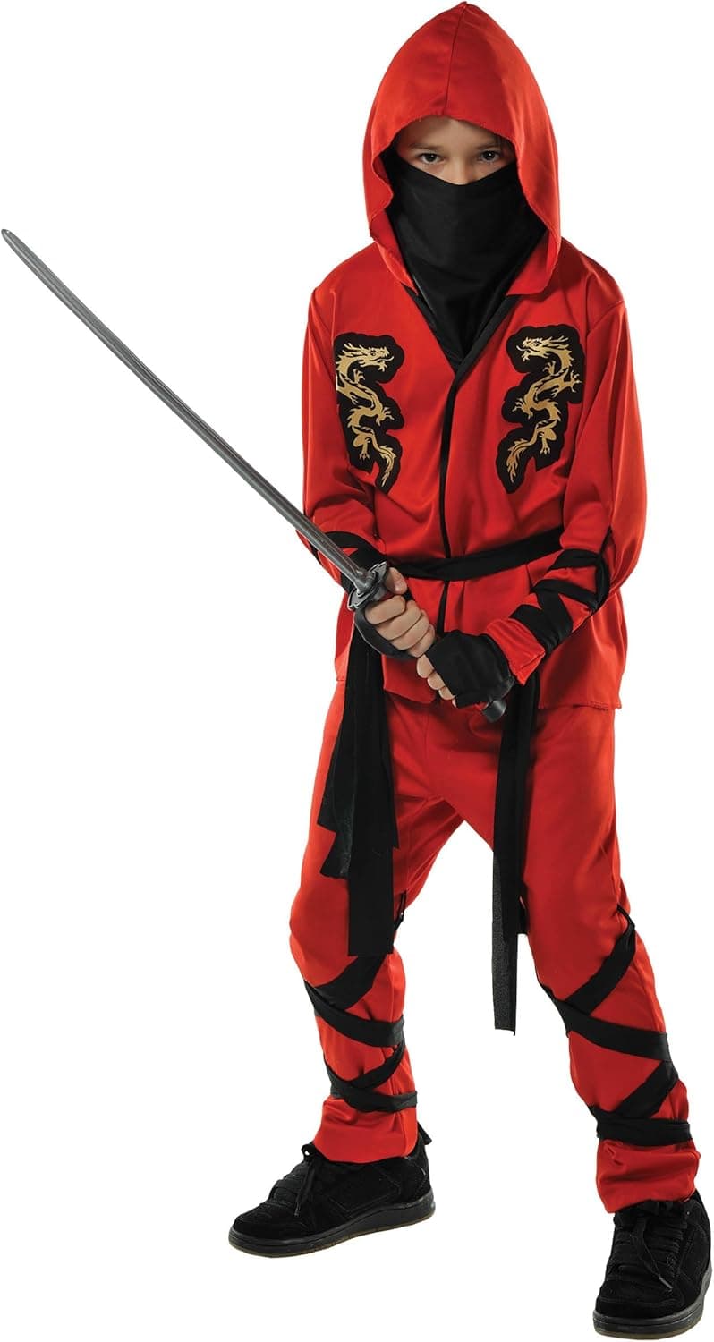 Fire Dragon Ninja Costume - Large