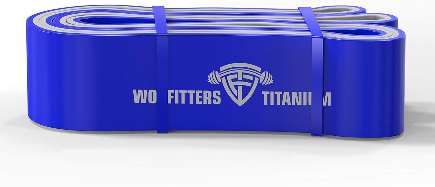 WODFitters Titanium Resistance Bands/Pull Up Bands - Heavy Duty Power Bands for Pull Up Assistance, Mobility Exercises, Workout, Exercise and Cross Training - Single Band