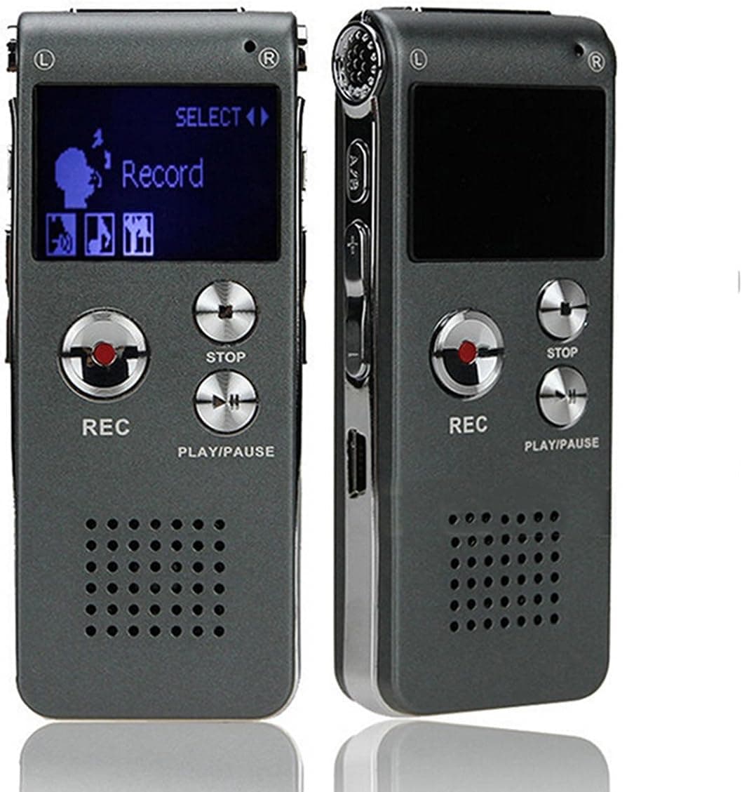 CFZC 8GB Gray Digital Voice Audio Recorder