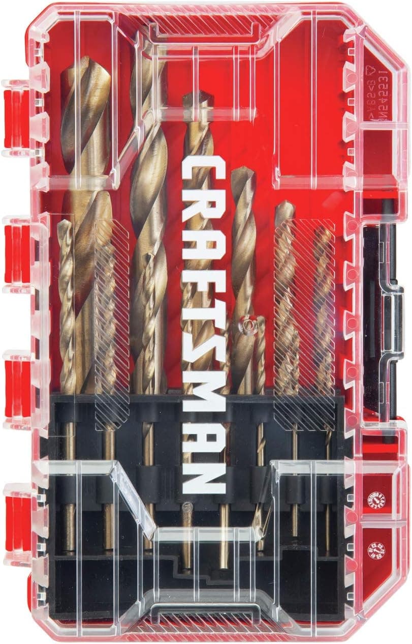 CRAFTSMAN Drill Bit Set, Gold Oxide, 14-Piece (CMAM2214)