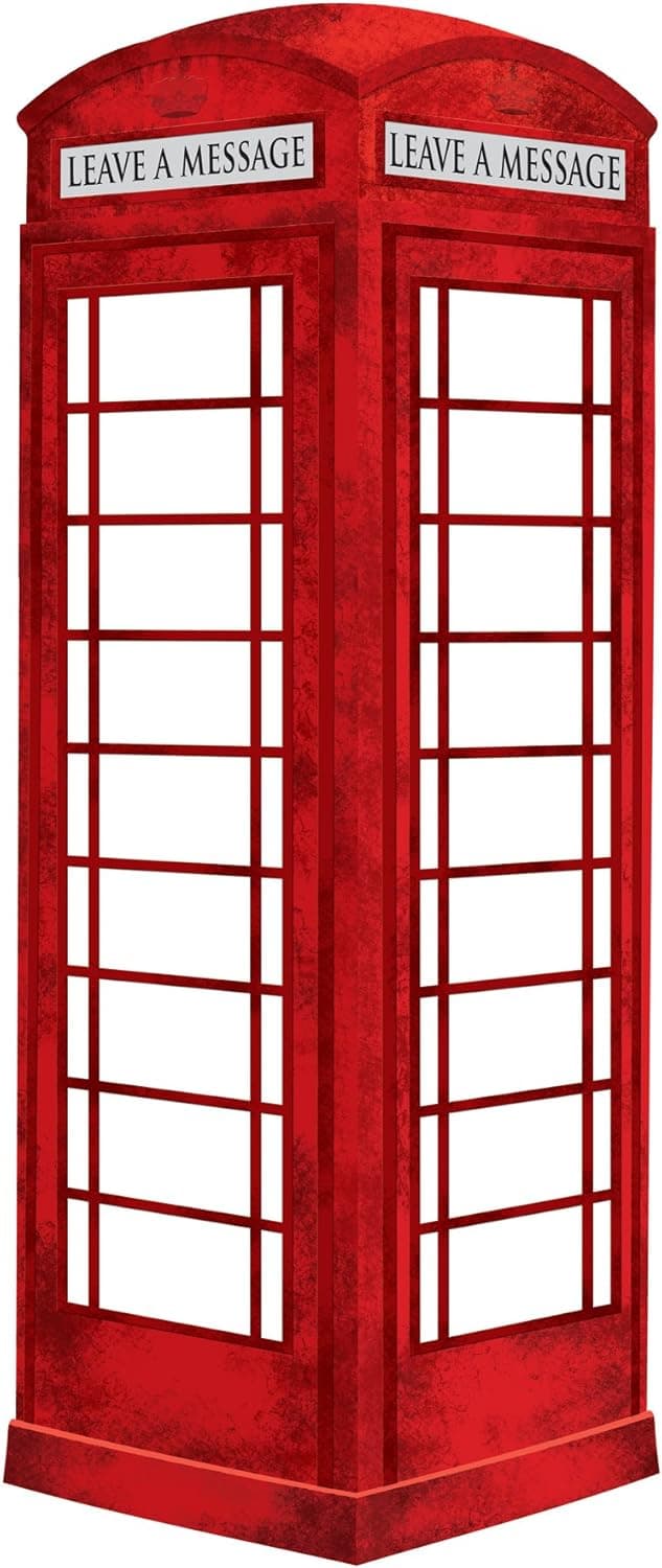 Wall Pops WPE0649 WPE0649 London Phone Booth Dry Erase Wall Decal