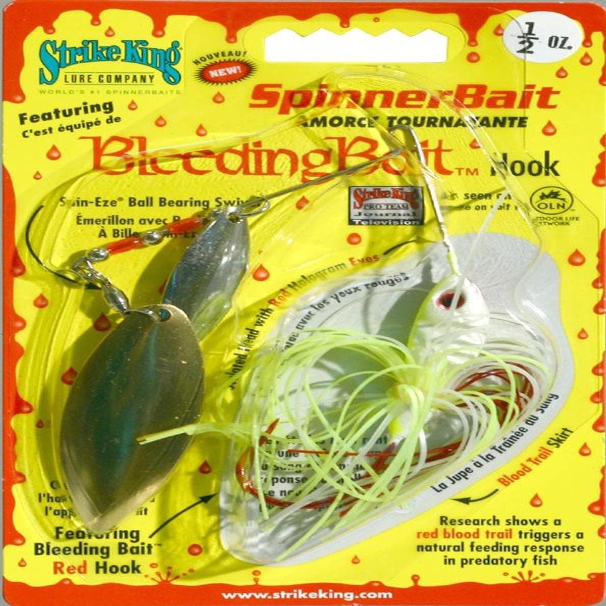 Strike King Bleeding Spinnerbait - Willow/Willow
