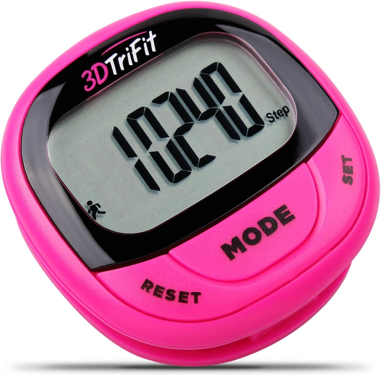 3DTriFit 3D Pedometer Activity Tracker | Best Pedometer for Walking with Pause Function & 7-Day Memory for Men & Women. Fitness Tracker Accurately Monitors Steps, Calories Burned & Distance.