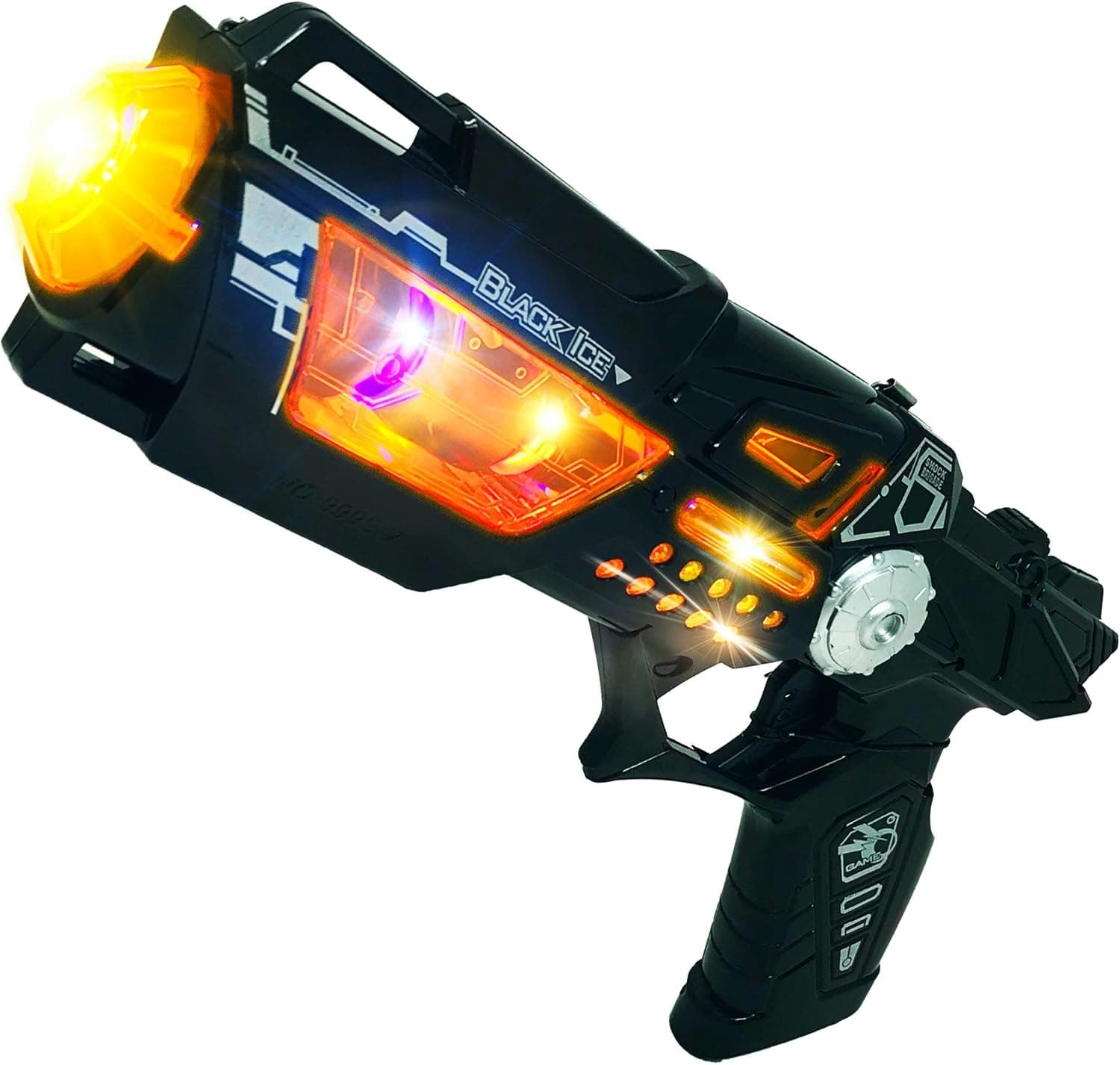 Cool Kids Toys Guns for Boys,Girls Revolver Pistol Lights Sounds Cyber Steampunk