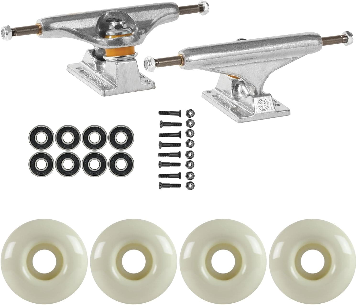 TGM Skateboards Skateboard Package Independent 149 Trucks 52mm White ABEC 7 Bearings