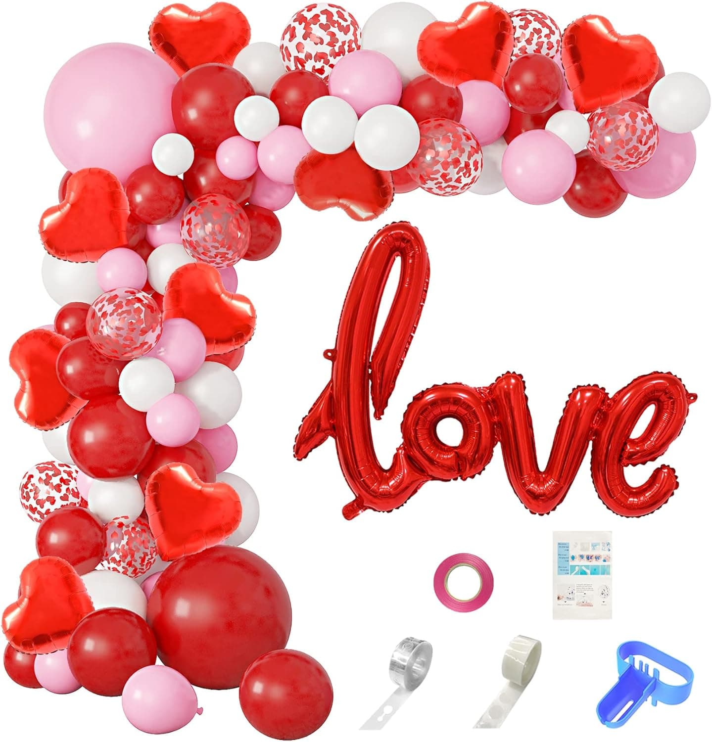 Artificial Pumpkin Fall Decor, Valentines Day Balloons Arch Garland Kit