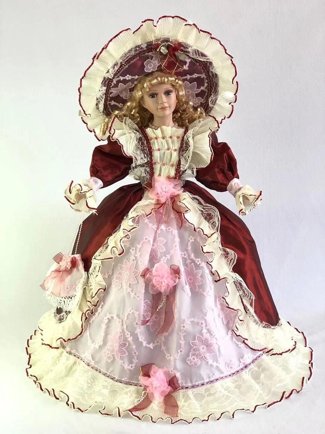Jmisa 26 inch Umbrella Porcelain Dolls Victoria Style,2658C