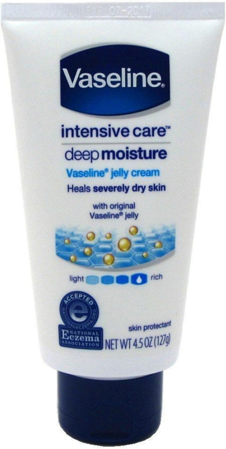 Vaseline Petroleum Jelly Cream Deep Moisture 4.50 oz (Pack of 10)