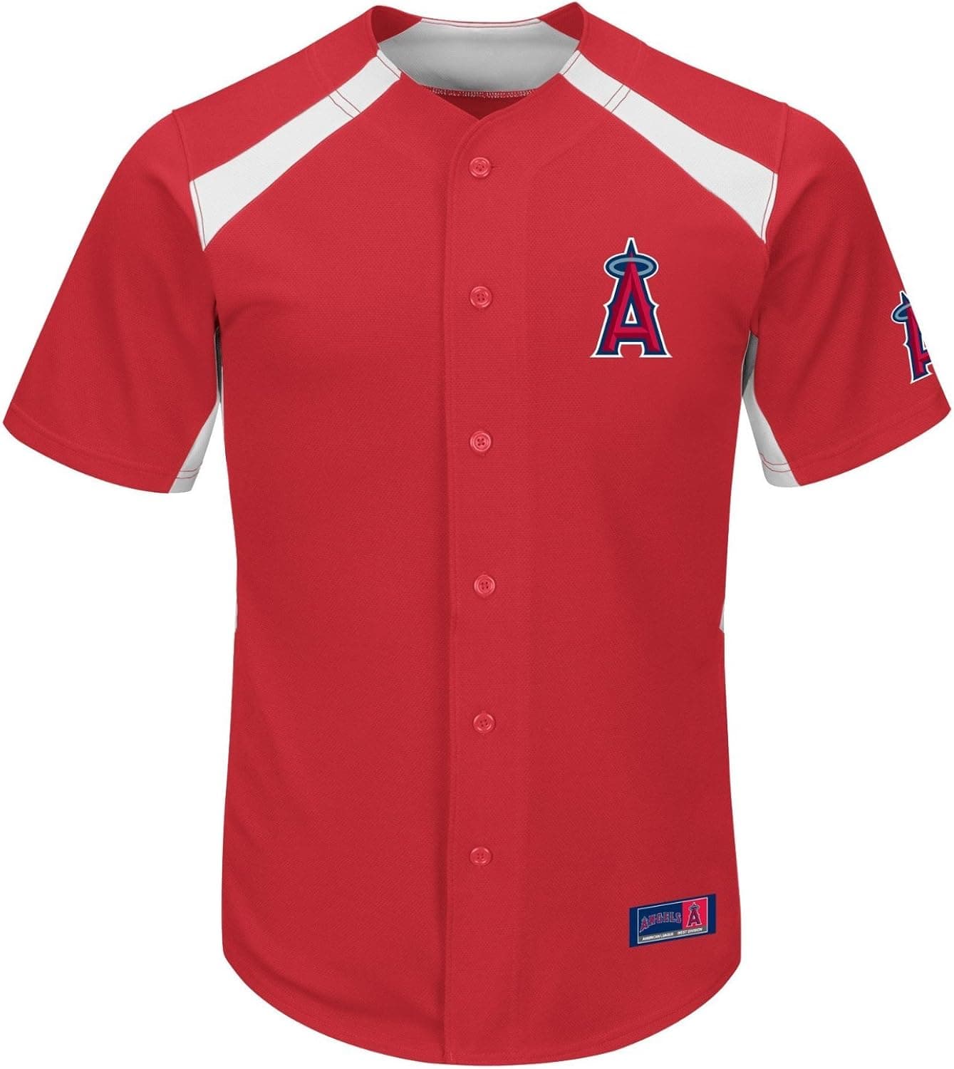 VF LSG MLB Los Angeles Angels Men's Mike Trout 27 Fever Player Jersey