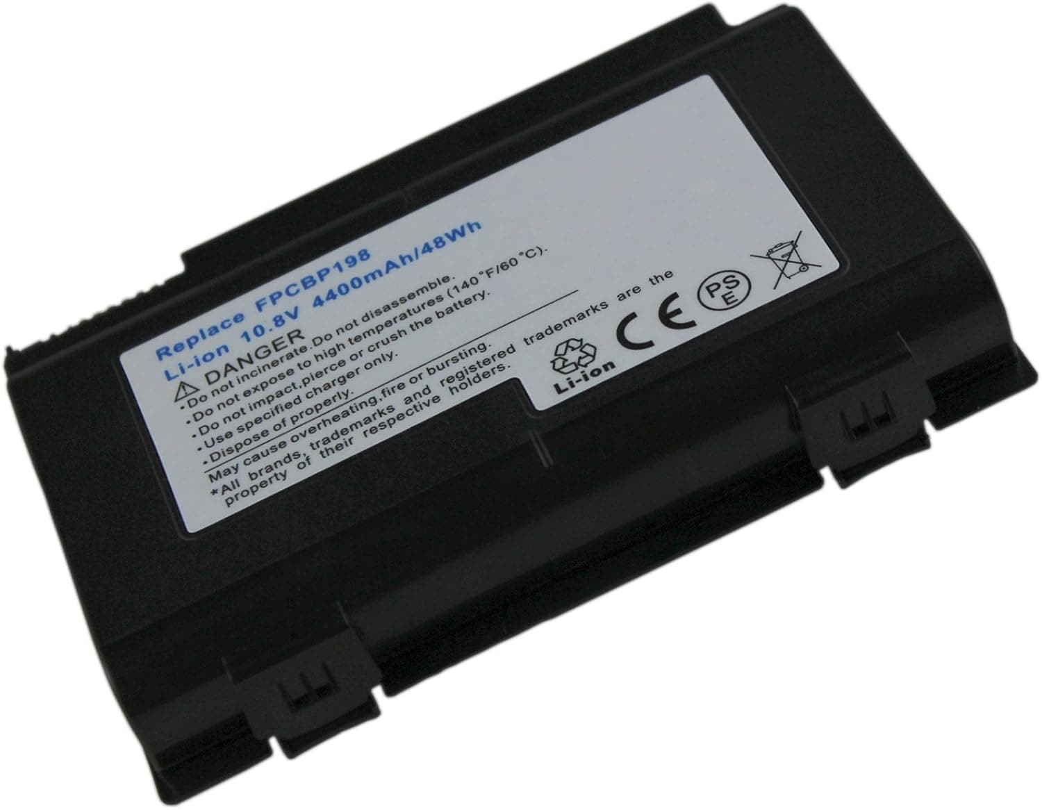 8-cell Replacement 4400mAh 10.80V Li-ion Battery for FUJITSU LifeBook A1220,AH550,A6210,A6230,E8410
