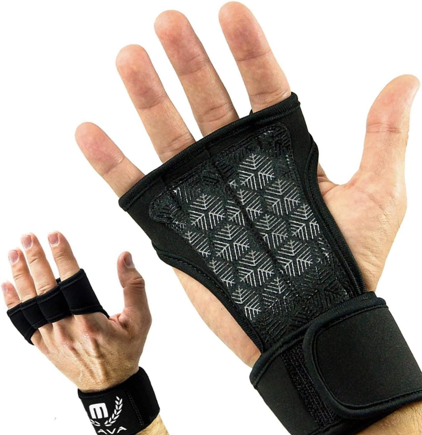 Mava Sports Cross Training Gloves with Wrist Support for WODs,Gym Workout,Weightlifting & Fitness-Silicone Padding, No Calluses-Suits Men & Women-Weight Lifting Gloves for a Strong Grip