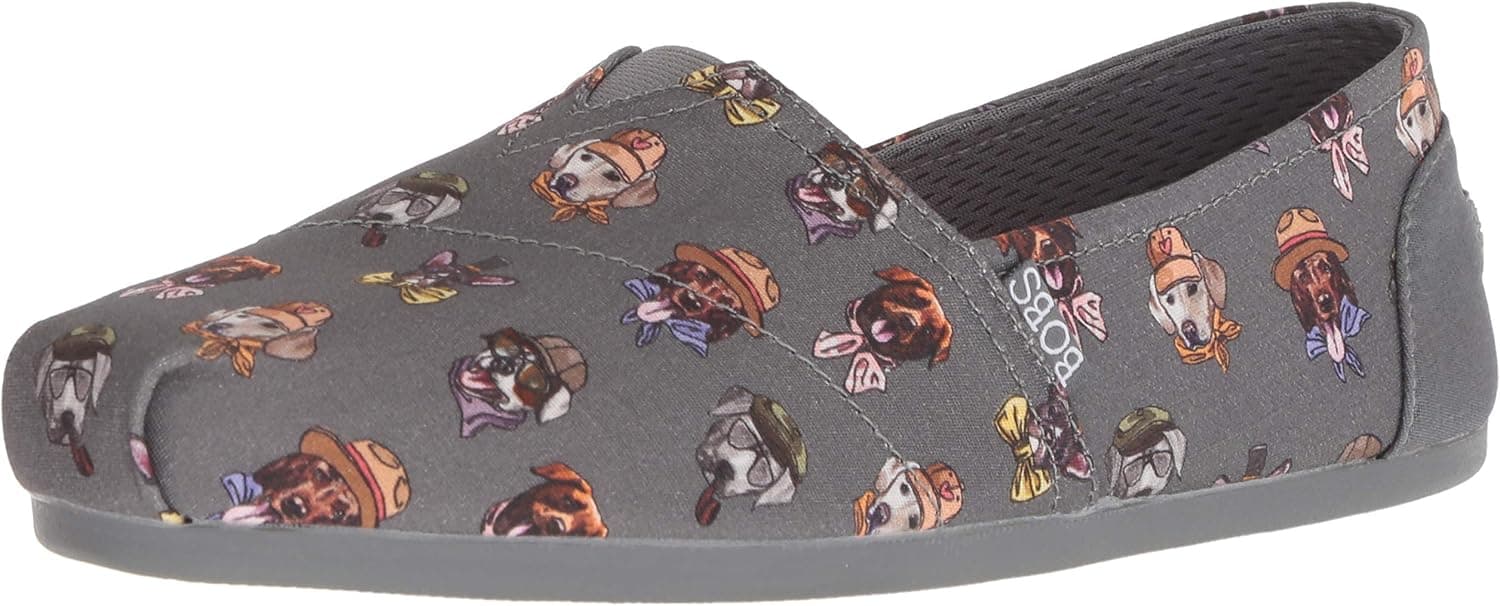 Skechers Women's Bobs Plush-Sherlock Hound Slip on Ballet Flat