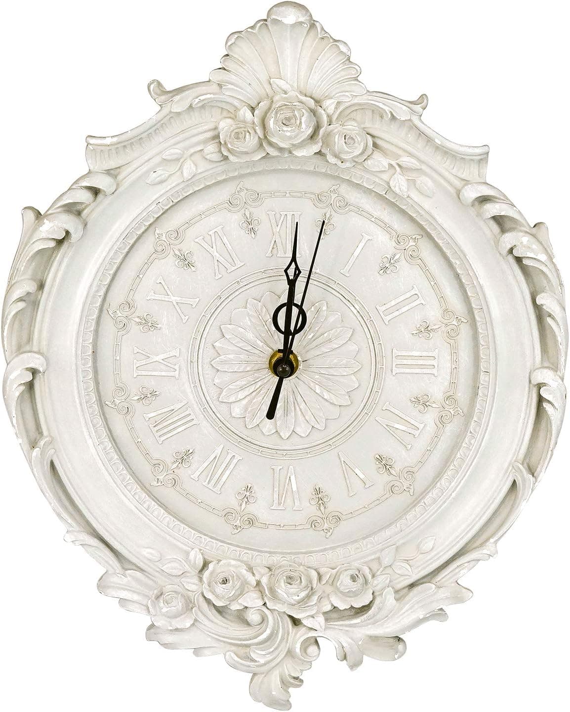 AELS 13x11 Inch Vintage Wall Clock, European Style Decorative Retro Wall Clock, Battery Operated for Living Room Bedroom Office Décor,Grey