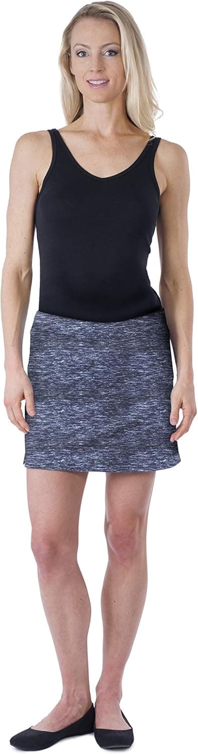 Colorado Clothing Women's Everyday Skort (Navy Heathered, Large)