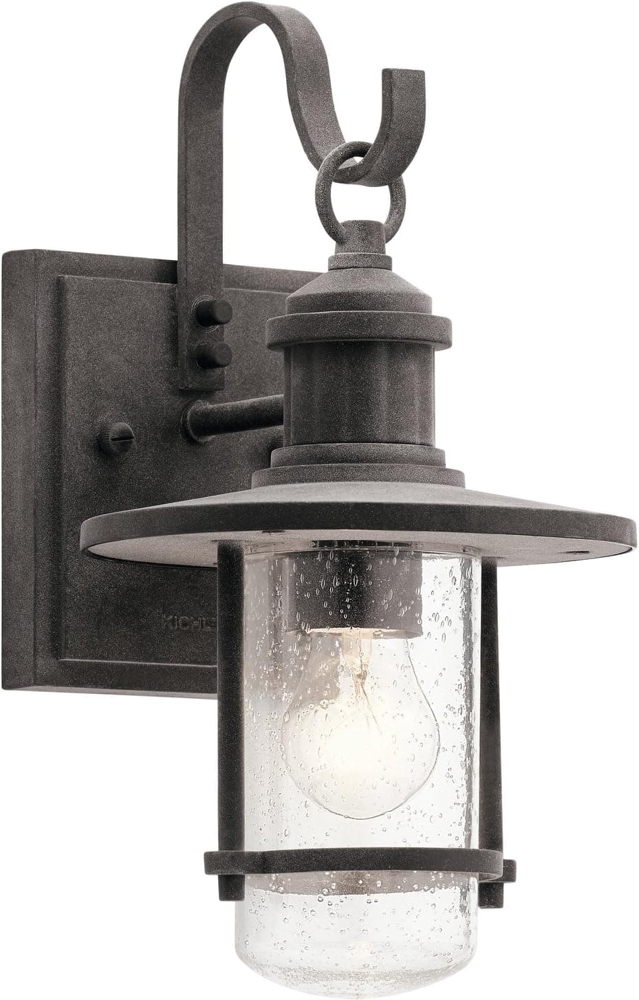 Kichler 49191WZC Riverwood 12.5" Outdoor Wall Sconce in Weathered Zinc